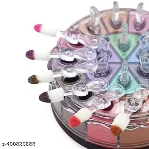 Heart shaper 12 Color Makeup Palette Eyeshadow Heart shaped Super Pigmented Shimmer Metallic Pallet Longwear Eye Shadows pack of 1