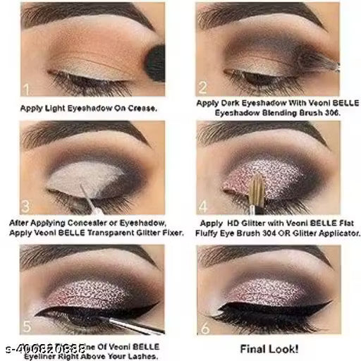 Heart shaper 12 Color Makeup Palette Eyeshadow Heart shaped Super Pigmented Shimmer Metallic Pallet Longwear Eye Shadows pack of 1