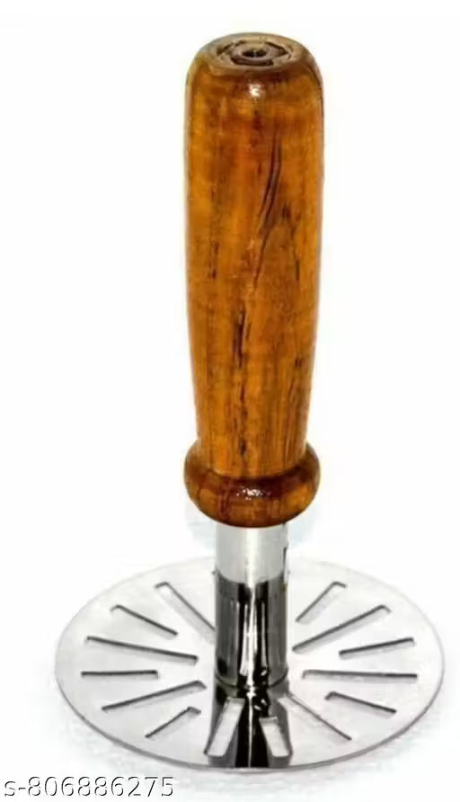 Combo Set of 2 pcs Potato Vegetable Masher & Egg Whisker kitchen Tool Steel Masher ( Pack of 2 )